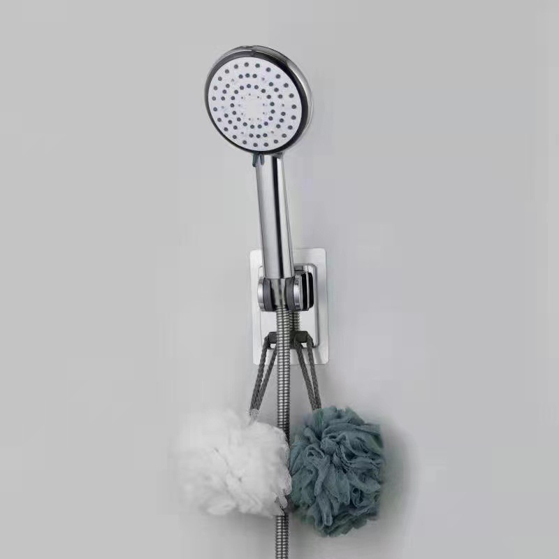 Shower head non-drilling bracket base, adjustable shower head, rain shower canopy, adhesive type bathroom shower head accessories details Picture