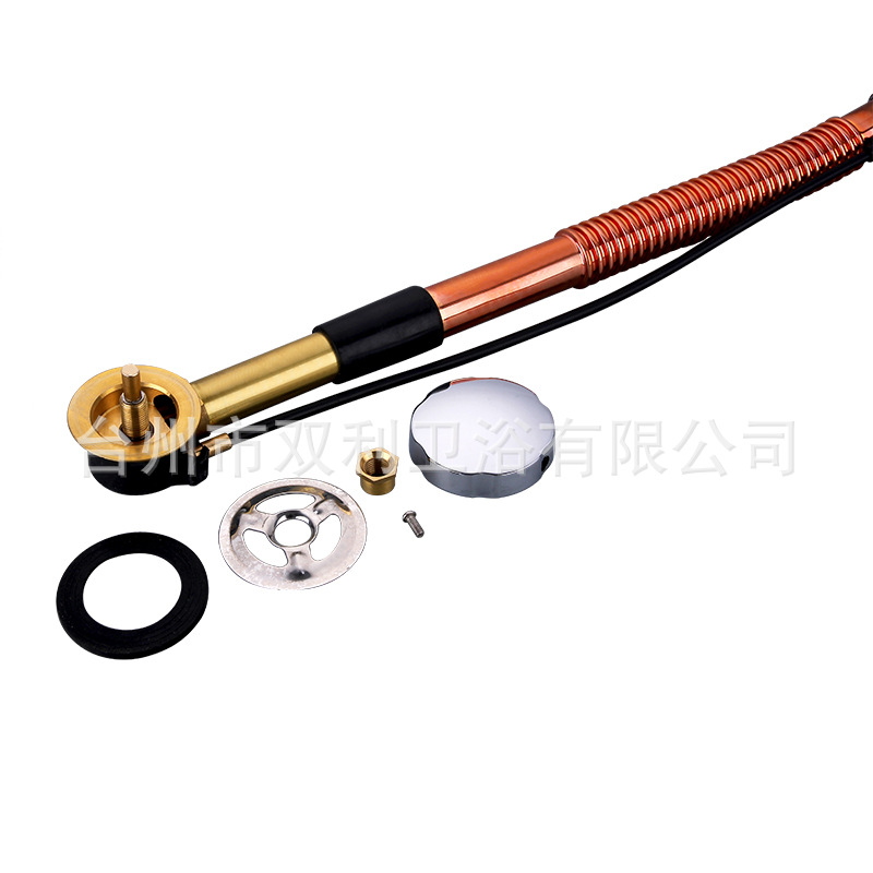 Special drainage accessories for mop sinks, bathtub rotary drainage, all-copper drain, integrated mop sink accessories details Picture
