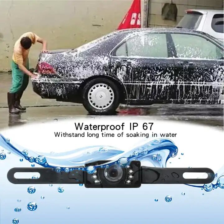 Cross-border high-definition wireless car rearview camera, 4.3-inch car folding display, visual reversing video recorder Specification drawing