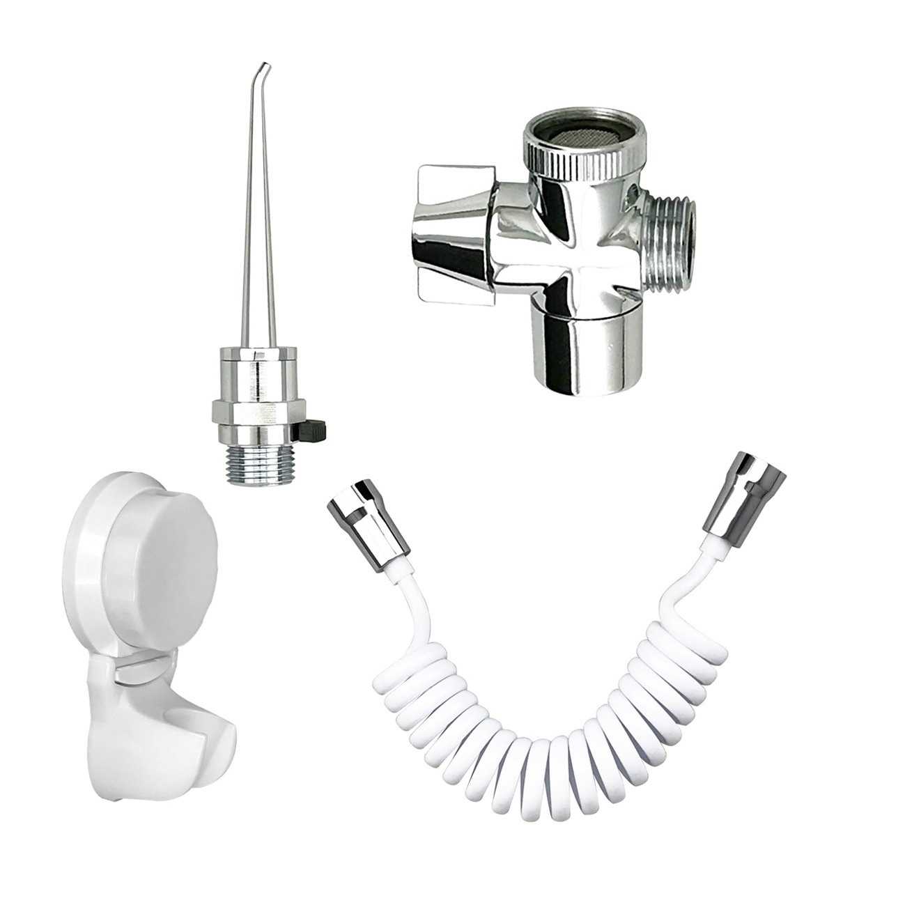 Cross-border combination bathroom toilet, sanitary head, spray gun set, teeth cleaning device, teeth pressure booster flushing device Item Picture