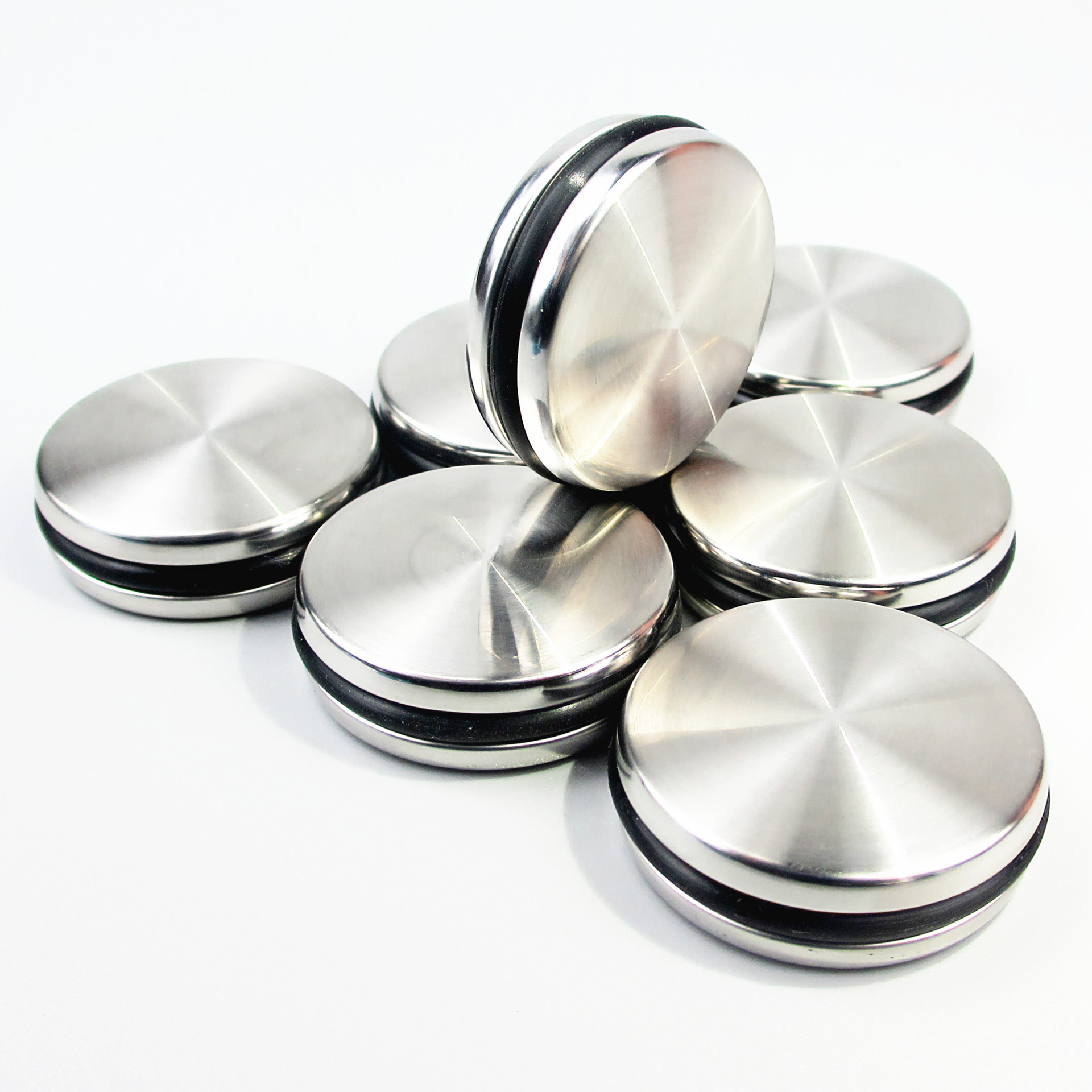 Hot-selling accessories for 304 washbasin drain, stainless steel flap cover, rotating plug, stopper, silicone sealing O-ring details Picture