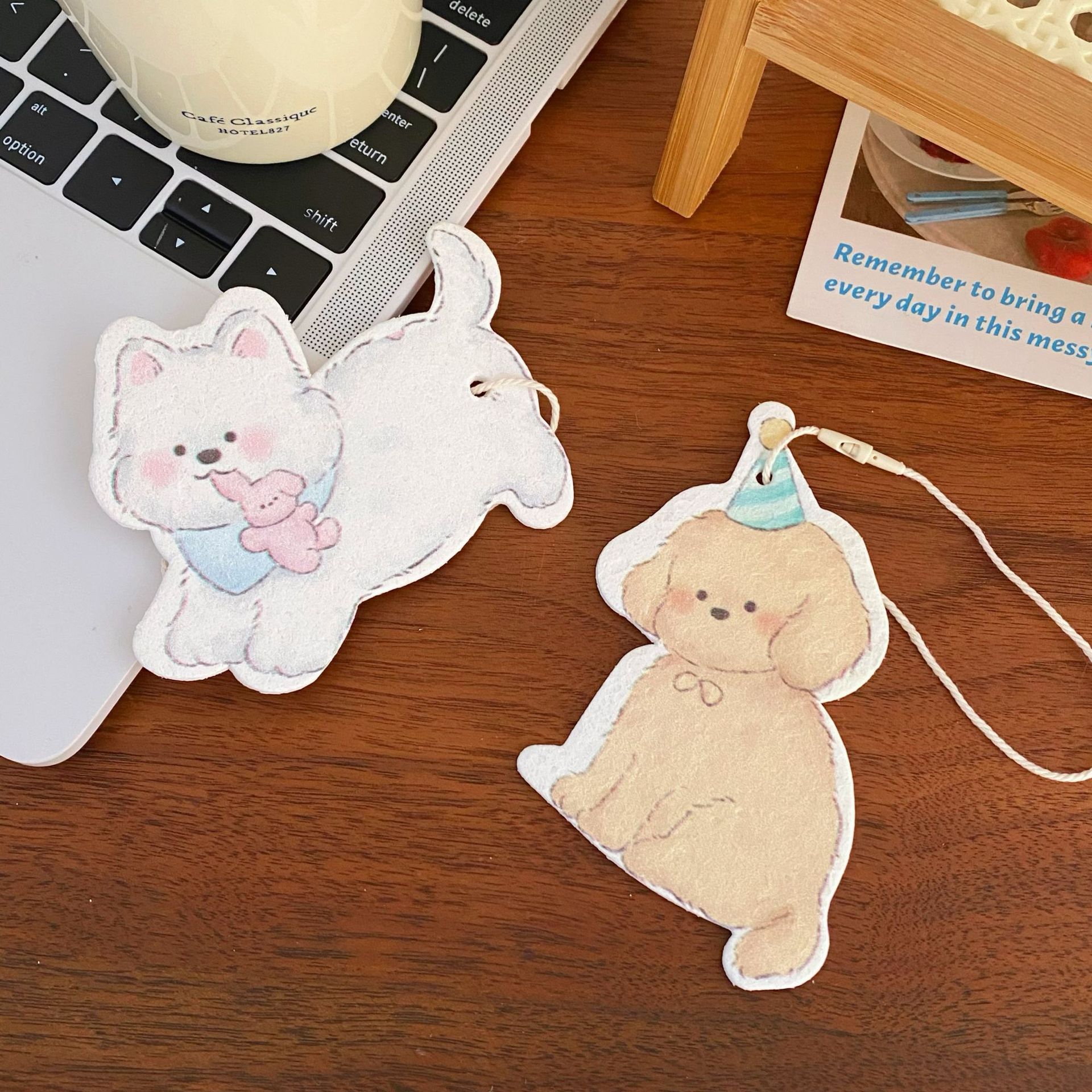 Cartoon dog, natural wood pulp cotton cloth, a perfect tool for washing dishes and POTS, a stain-removing scouring pad, a household kitchen cleaning wonder Specification drawing