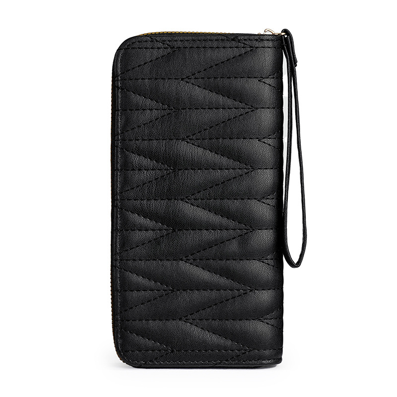 New small-style large-capacity ladies' storage wallet, European and American light luxury hand-held zipper cross-border wallet in stock Item Picture