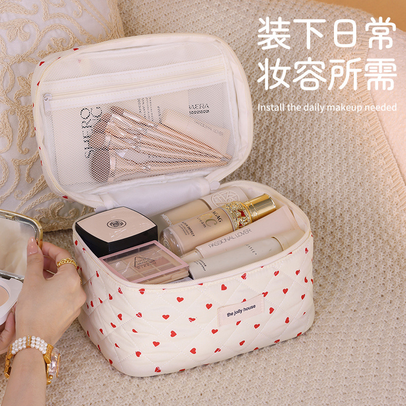 New Sweetheart makeup bag, large-capacity, multi-functional, high-end travel toiletry bag, cosmetics storage bag details Picture