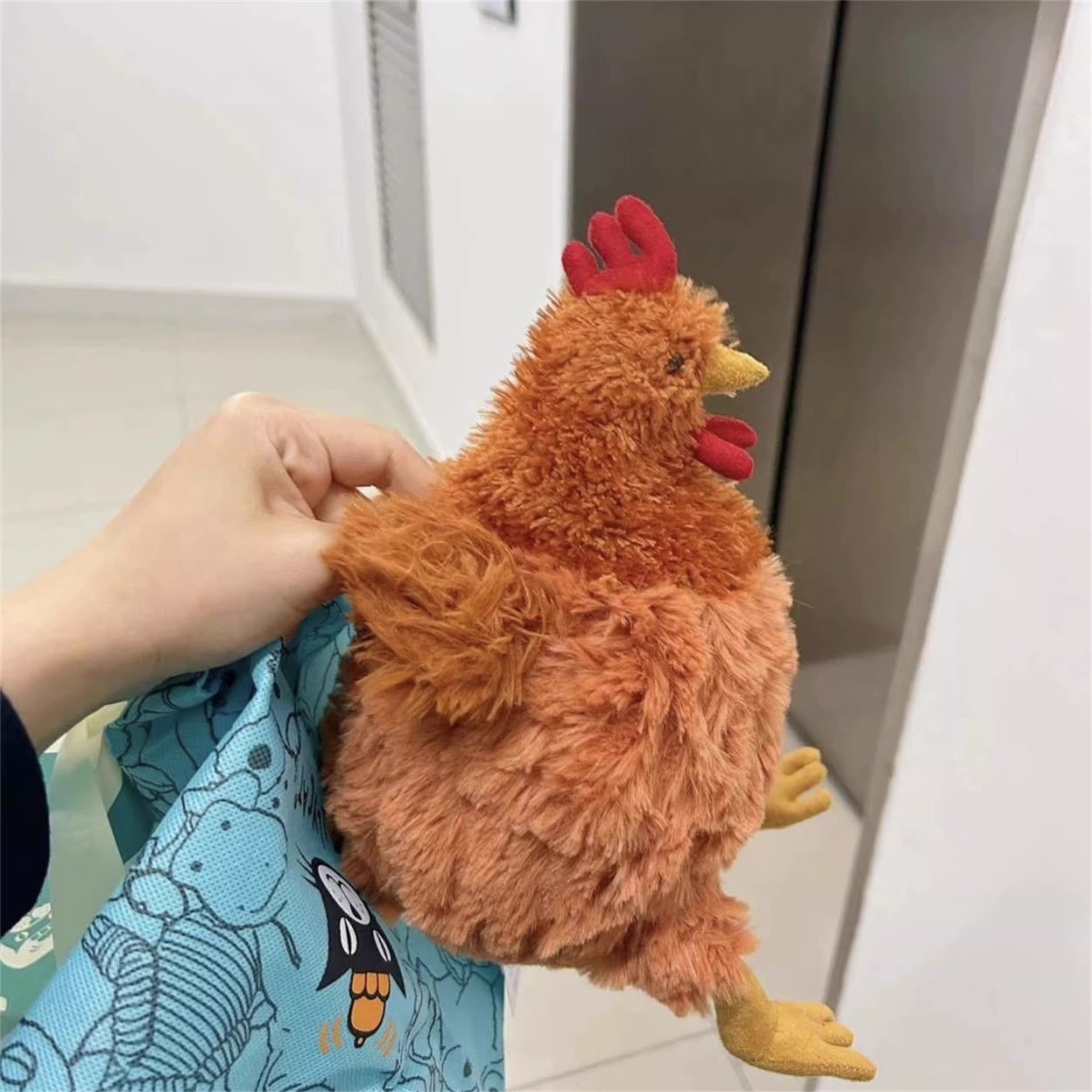 Creative Cecil Chicken plush toy, Clooney Rooster girl soothing doll, doll, sleeping pillow Item Picture