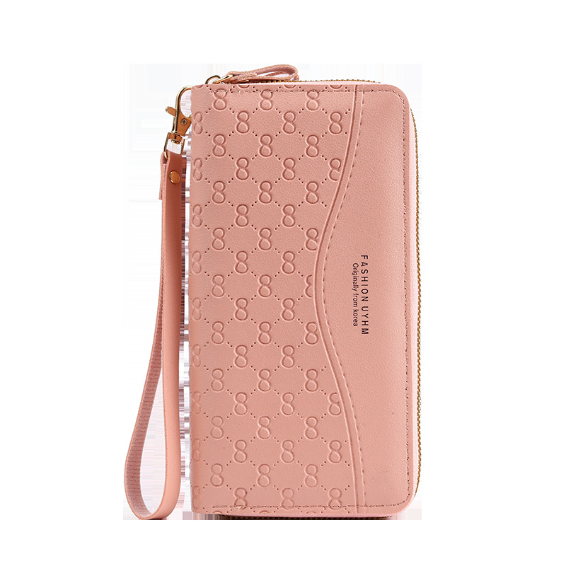 New women's long zipper coin purse, multi-functional mobile phone case, large capacity, simple and multi-slot card case Item Picture