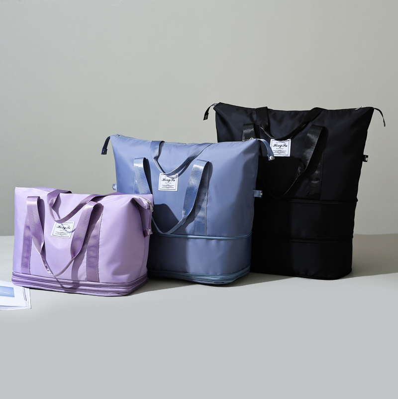 Travel bag, large-capacity women's short-distance multi-functional luggage bag, hand-held sports and fitness bag, business trip and maternity bag, storage bag details Picture