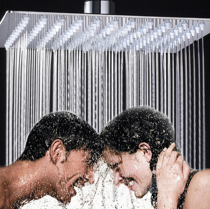 SUS304 stainless steel ultra-thin top-spray pressurized showerhead for export, best-selling showerhead on Amazon details Picture