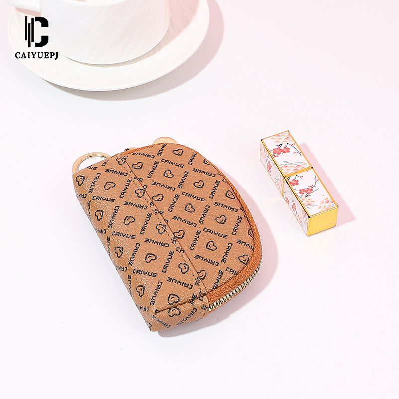 New 2025 Cross-border card bag, fashionable printed letter coin purse, multi-functional trendy clutch bag, bestseller wallet details Picture
