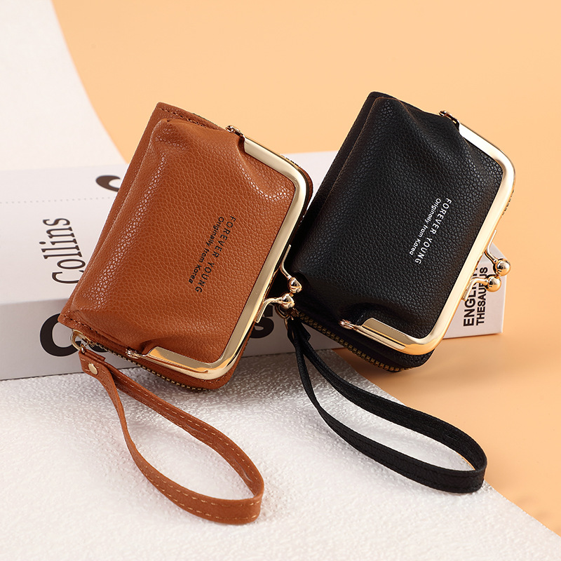 New clip bag, coin purse, ladies' wallet, short, multi-slot card bag, versatile, hand-held coin bag, source factory Specification drawing