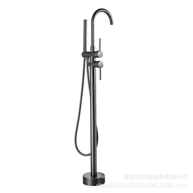 Cross-border supply of hot and cold floor-standing bathtubs, faucets, all-copper tank edges, standing shower heads, and column basin shower heads Item Picture