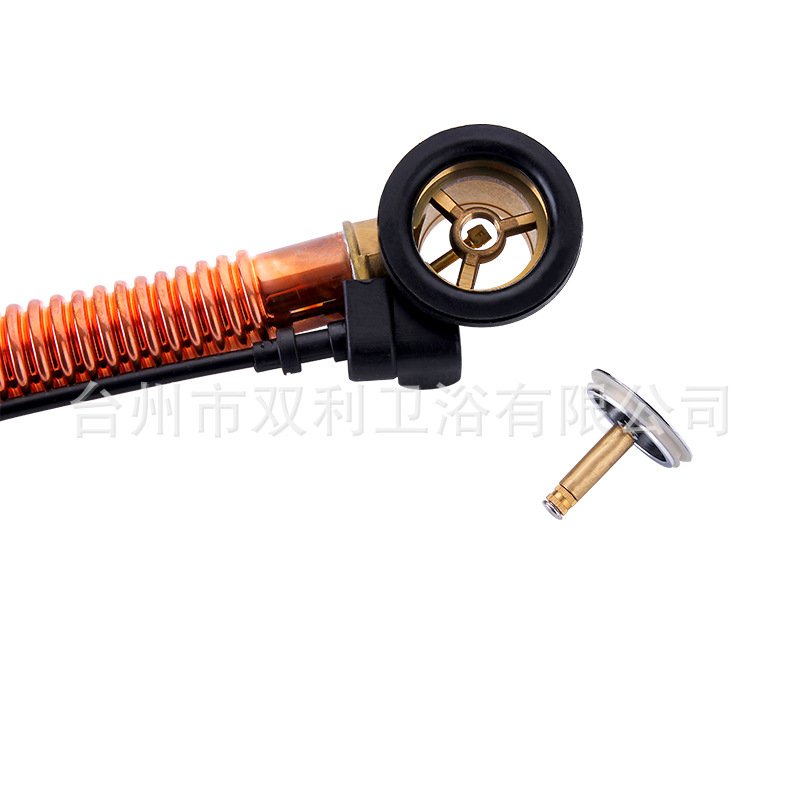 Special drainage accessories for mop sinks, bathtub rotary drainage, all-copper drain, integrated mop sink accessories Specification drawing