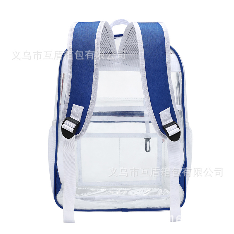 PVC outdoor travel backpack with large capacity, colorful transparent backpack with large capacity details Picture