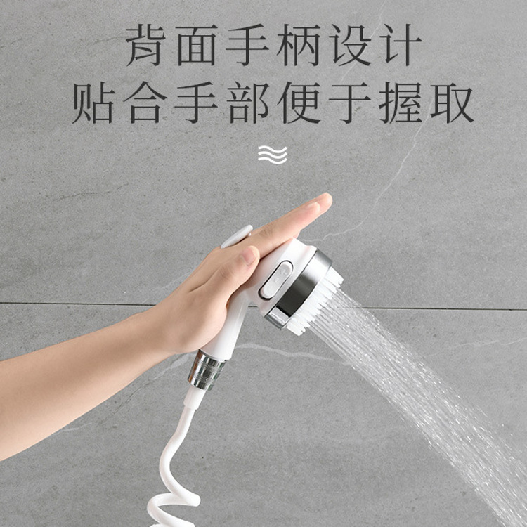 Hair washing bed, pressurized shower head, meridian brush, nozzle, hair salon, barber shop, shower head, faucet, hair salon, two-position switch Application Scenario