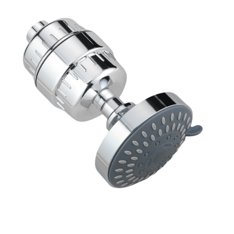 Cross-border American 4-inch ceiling-mounted concealed showerhead with five-speed pressurized filtration and chlorine removal, bathroom shower head details Picture