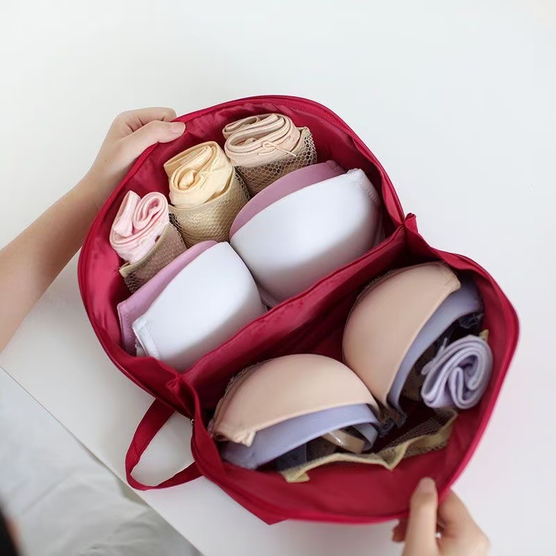 Underwear storage bag, clothing and socks sorting storage bag, travel portable hand-held waterproof bra, dormitory organizing bag for women Specification drawing