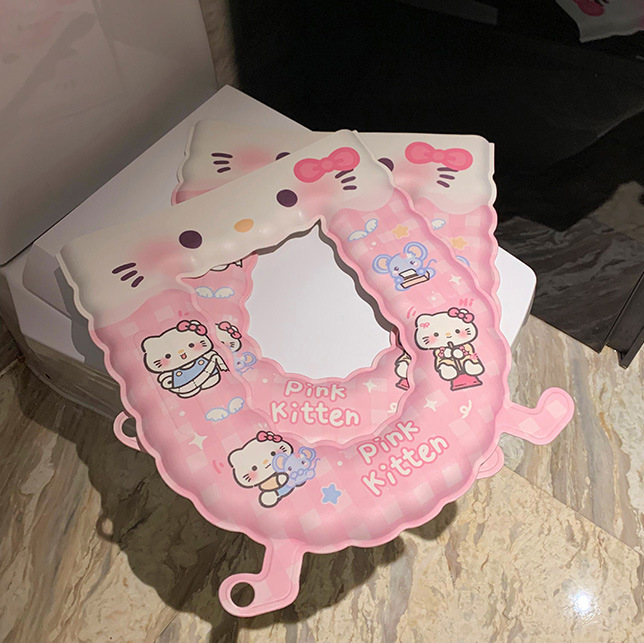 Pink cat foot toilet seat, 2025 new style home waterproof toilet seat, eva adhesive type, suitable for all seasons Specification drawing