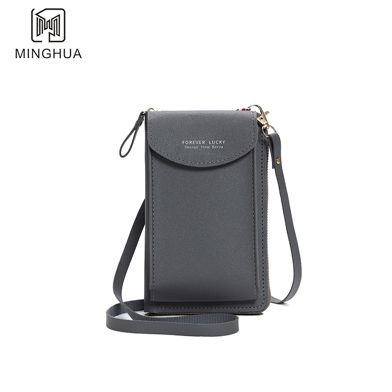 Mobile phone bags, crossbody bags, solid color simple single-shoulder bags for women, wallets, multi-functional women's bags, mobile phone bags, wholesale details Picture