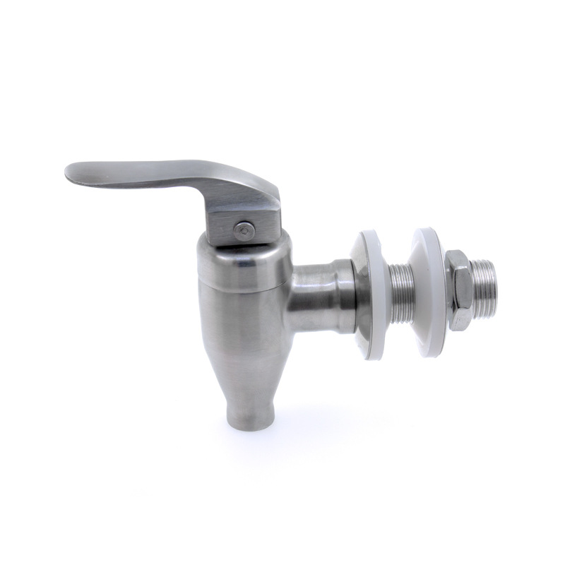 Juice faucet, 304 stainless steel wine barrel faucet, glass bottle ceramic jar faucet, press-type small faucet manufacturer full figure