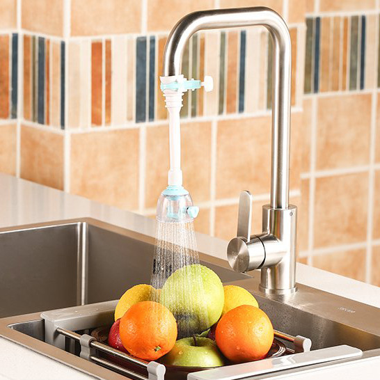Household adjustable faucet extender, water-saving device, kitchen shower head, splash-proof nozzle, creative tap water filter Specification drawing