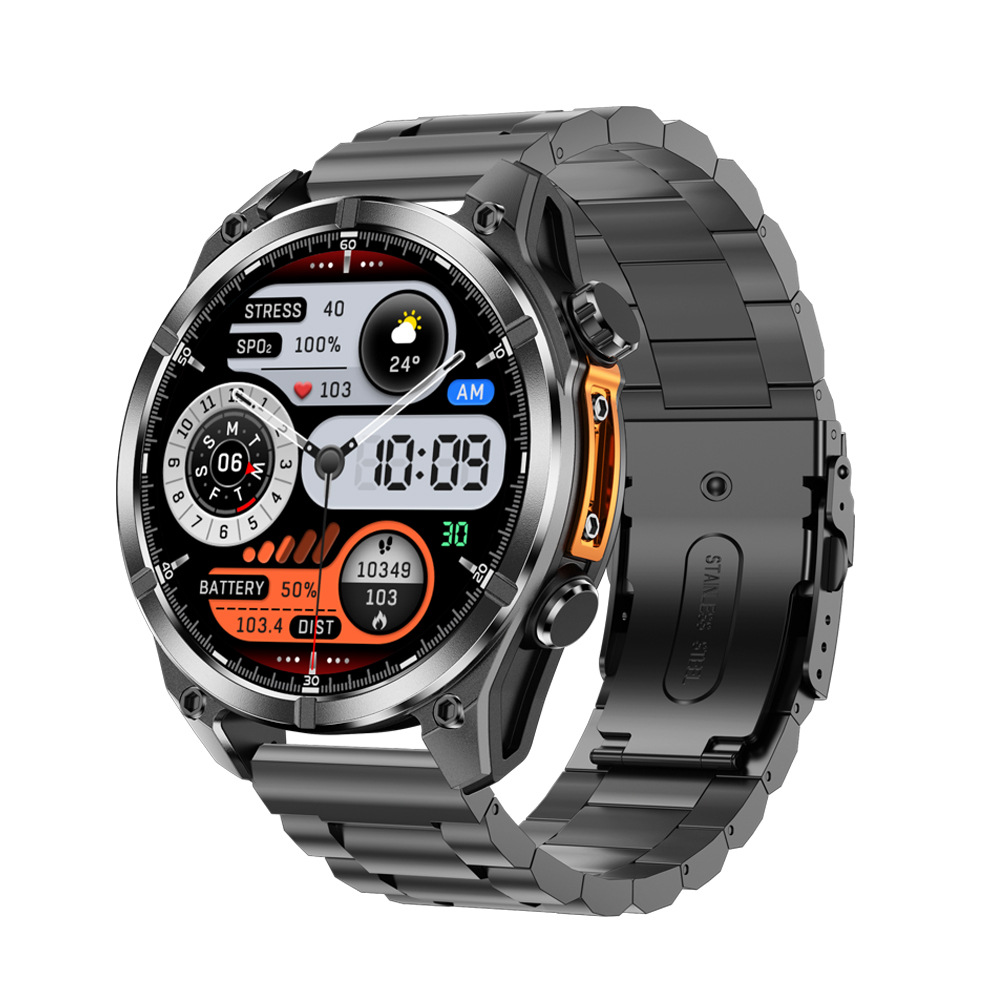 The new cross-border smartwatch, HD300, features Bluetooth communication, wireless charging, 3ATM heart rate, blood pressure, blood oxygen, and water resistance details Picture
