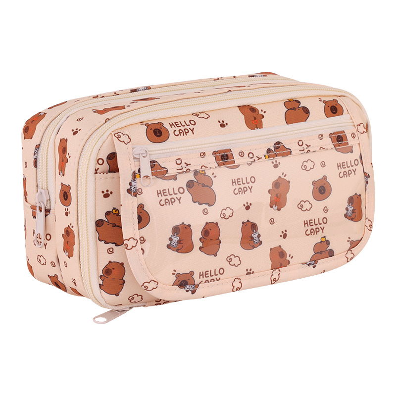Kapipala 9-layer large-capacity transparent pencil case, high appearance level stationery box, multi-functional pencil box for junior high school and primary school students Item Picture