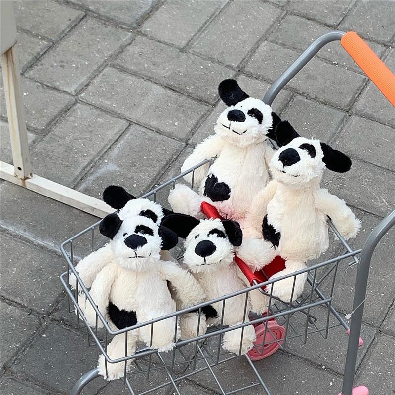 Korean niche shy puppy plush toys, cute baby soft dolls, keychains, bags and pendants full figure