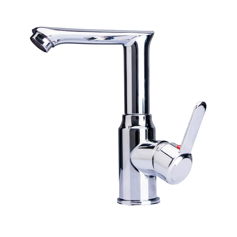 All-copper washbasin faucet, bathroom cold and hot water mixing valve, single-hole washbasin, countertop basin, washbasin, single-cold faucet Item Picture