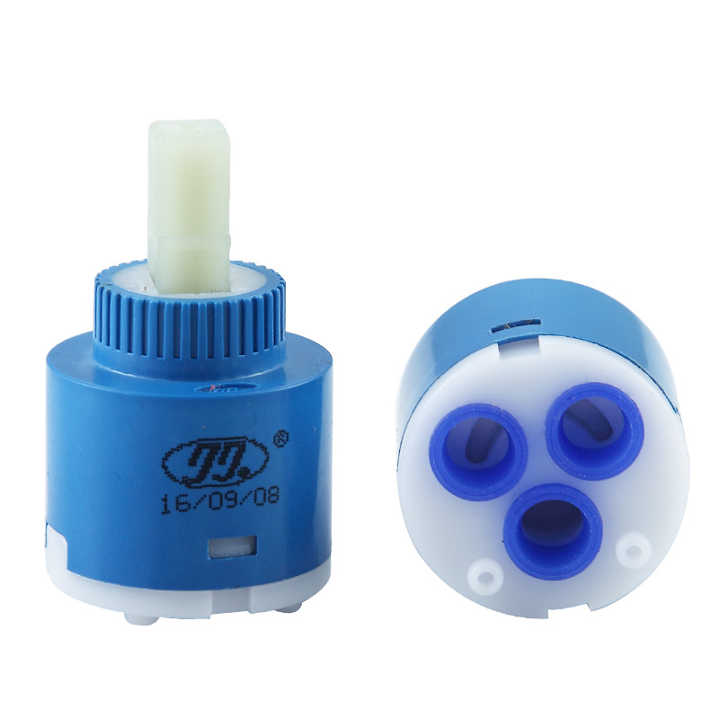 Taiwan Jiujiu valve core, hot and cold valve core, vegetable basin, washbasin and faucet accessories, 35/40MM flat foot ceramic valve core full figure