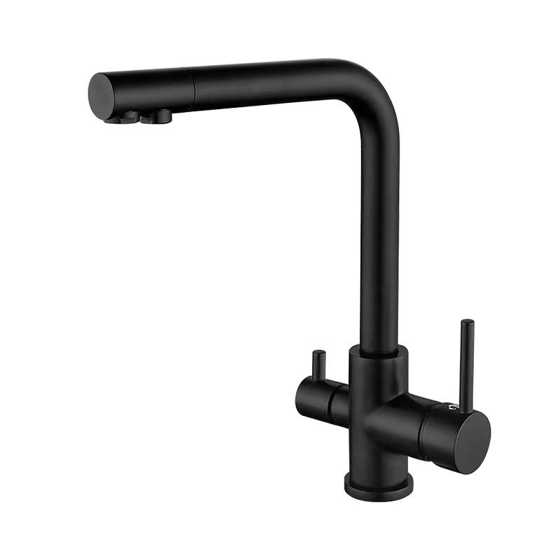 Cross-border three-in-one kitchen faucet, cold and hot water kitchen sink, water purifier, direct drinking, 360-degree rotating factory wholesale Specification drawing