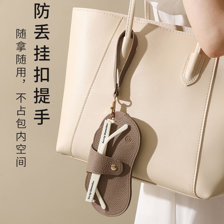 Lanyard eyeglass bag, pressure-resistant portable eyeglass bag, sunglasses, myopia glasses storage bag, hanging bag, anti-loss protective case details Picture
