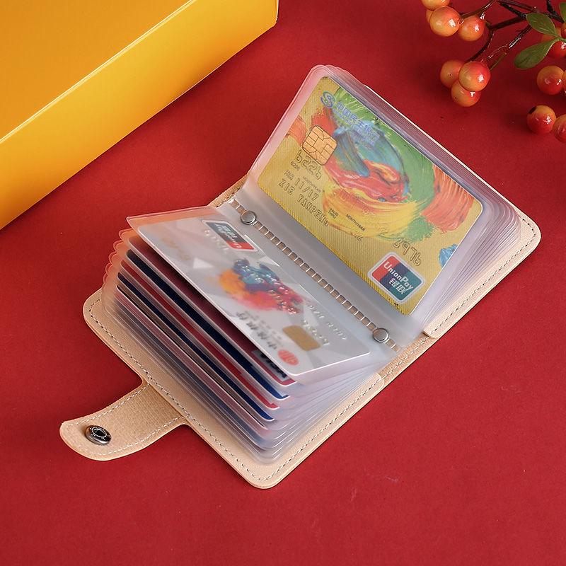 The 2023 new multi-card slot, cute, large-capacity, anti-demagnetization, small and unique, popular female bank card case details Picture