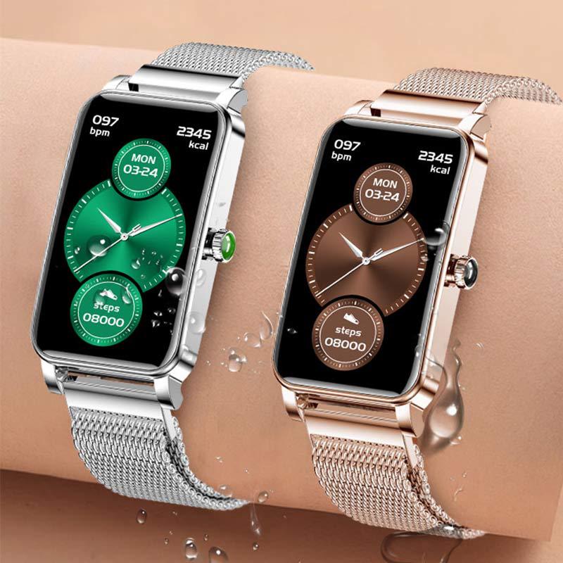 The new cross-border smartwatch ZX19 for women, a smart bracelet with a full touch screen, steps, heart rate and blood pressure measurement, is an electronic gift full figure