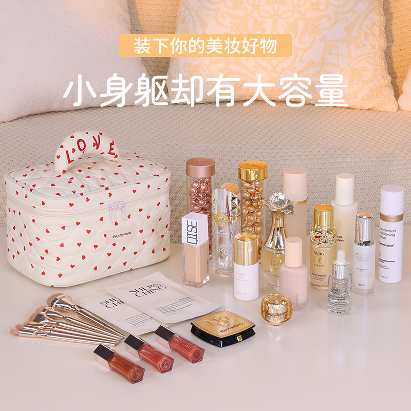New Sweetheart makeup bag, large-capacity, multi-functional, high-end travel toiletry bag, cosmetics storage bag Application Scenario
