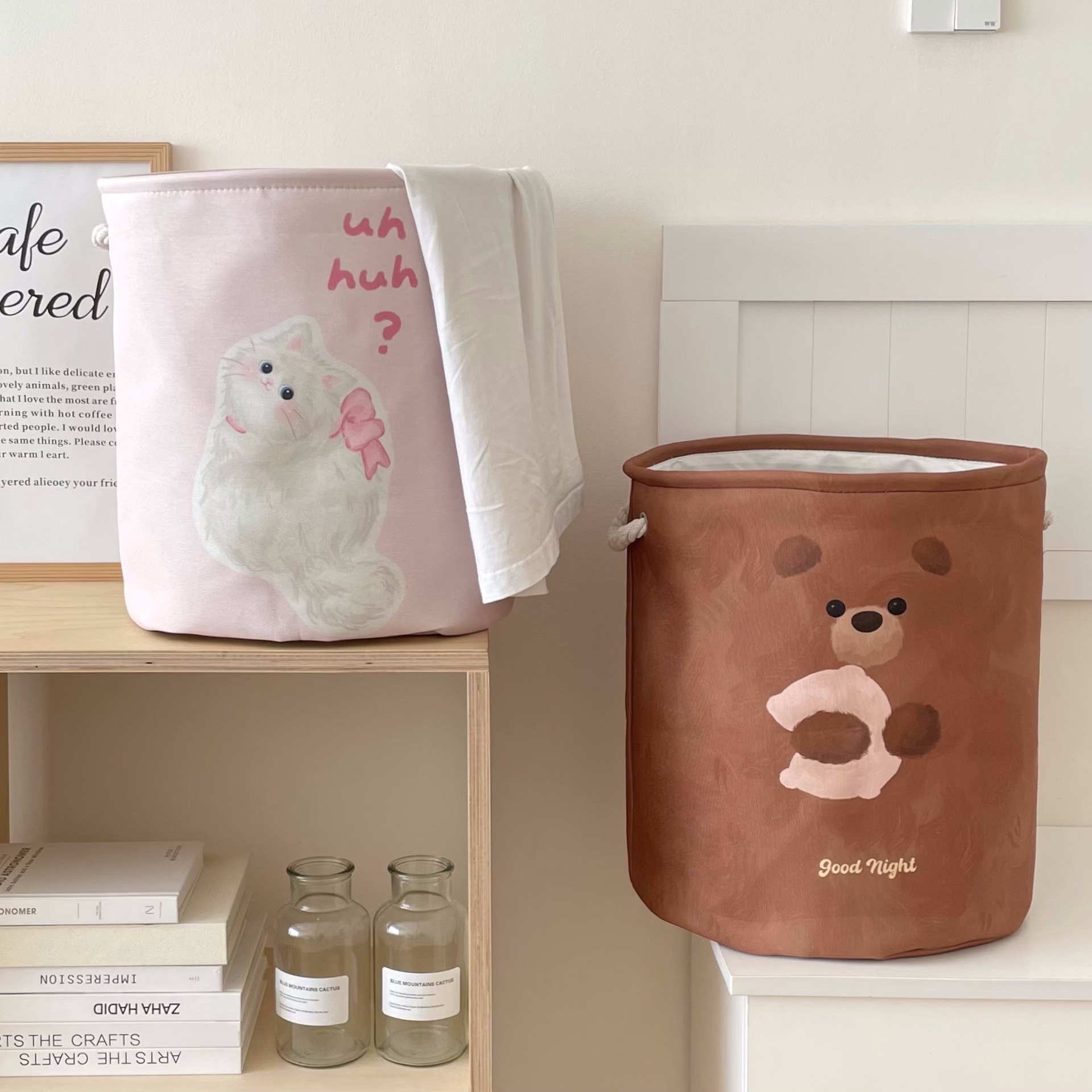 Original with copyright ~ Large-capacity dirty laundry basket, bathroom clothes storage basket, household folding plush toy storage bucket details Picture
