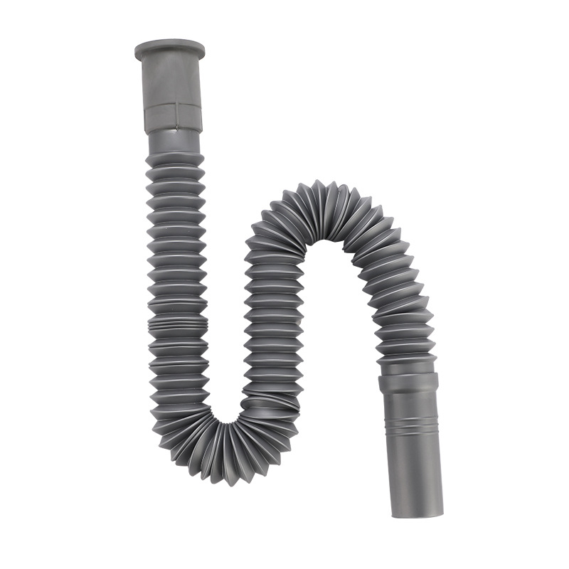 Washbasin, thickened grey drainpipe, washbasin, washbasin, drainhose, plastic washbasin, rubber head, telescopic drainage pipe Item Picture