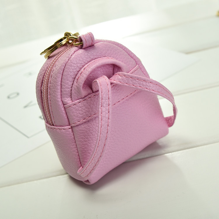 This mini coin purse with a keychain and a small schoolbag, a popular female Internet celebrity, is versatile Specification drawing