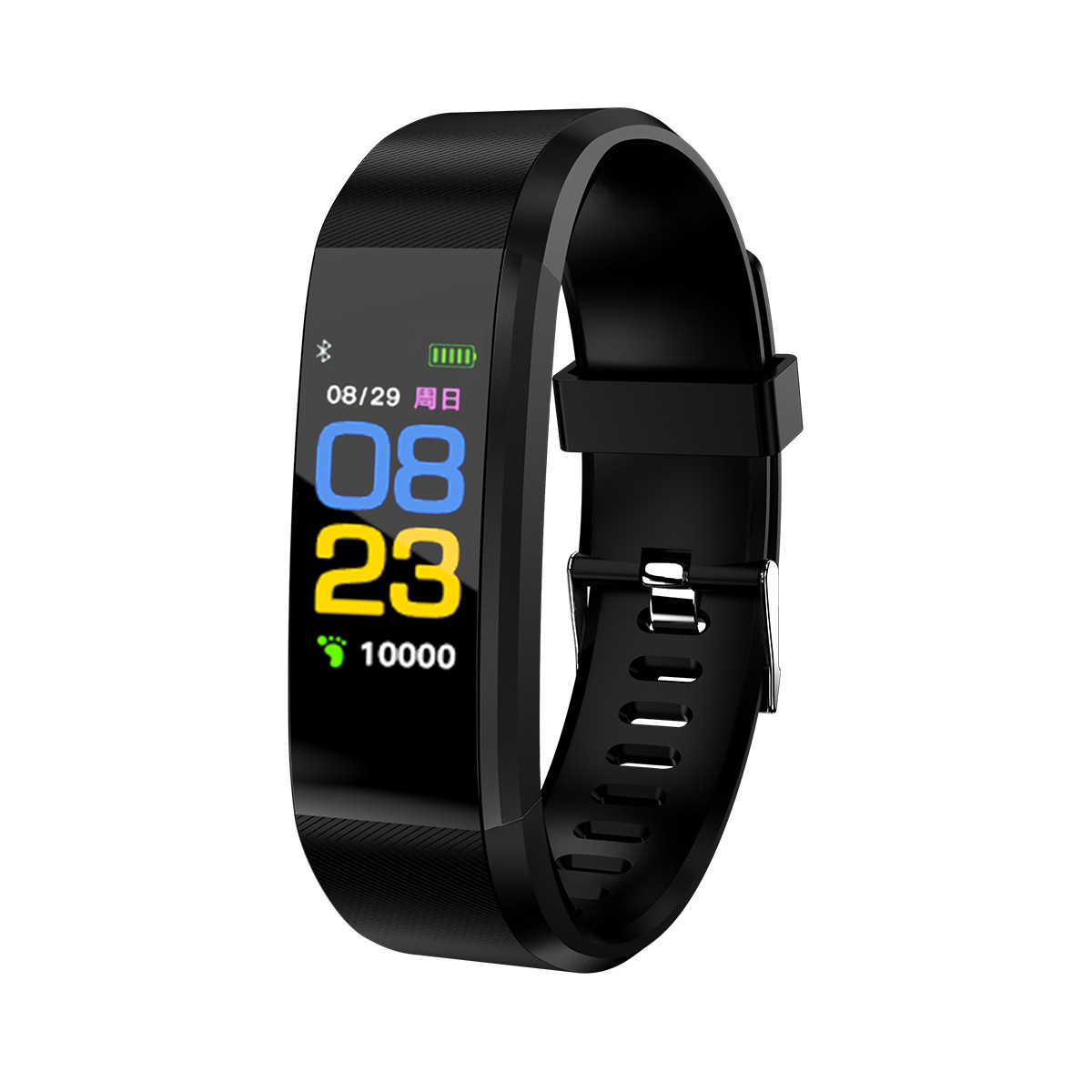 115plus Color screen smart bracelet for blood pressure measurement information reminder, multi-functional student and adult health exercise step counting full figure