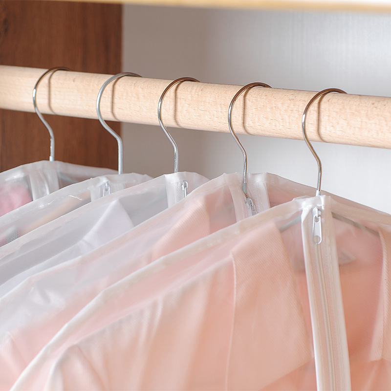 Clothing dust covers, bulk hanging type overcoat dust bags, household transparent clothing hanging bags, dust-proof suit covers Specification drawing
