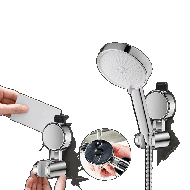Non-drilling suction cup showerhead stand, universal rotating adjustable showerhead, bathroom base Item Picture