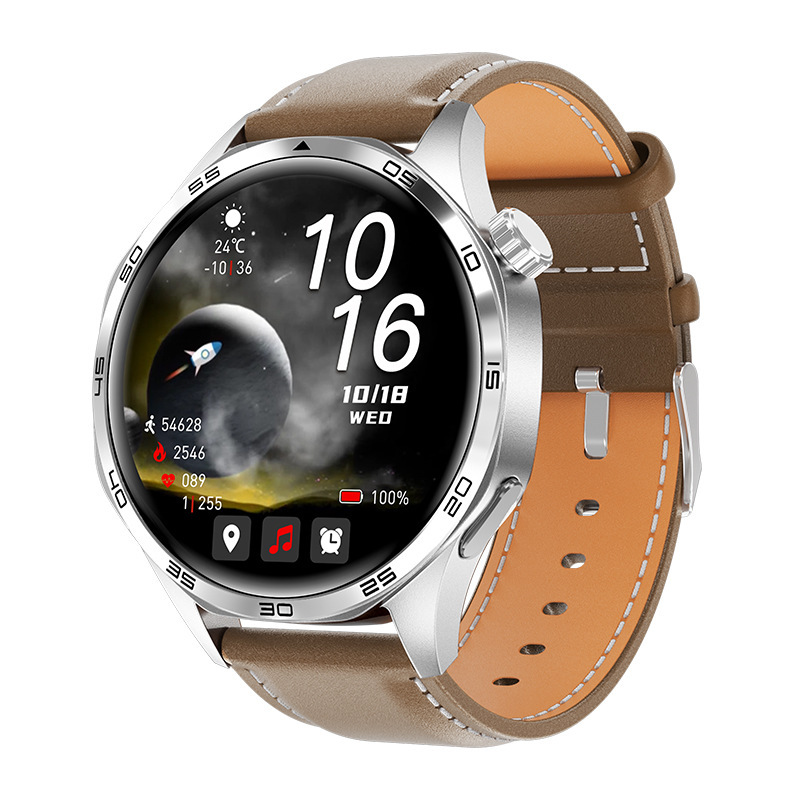 The Watch5pro smartwatch features Bluetooth calls, heart rate monitoring, health monitoring, high-definition round screen, and is a new model for cross-border trade Application Scenario