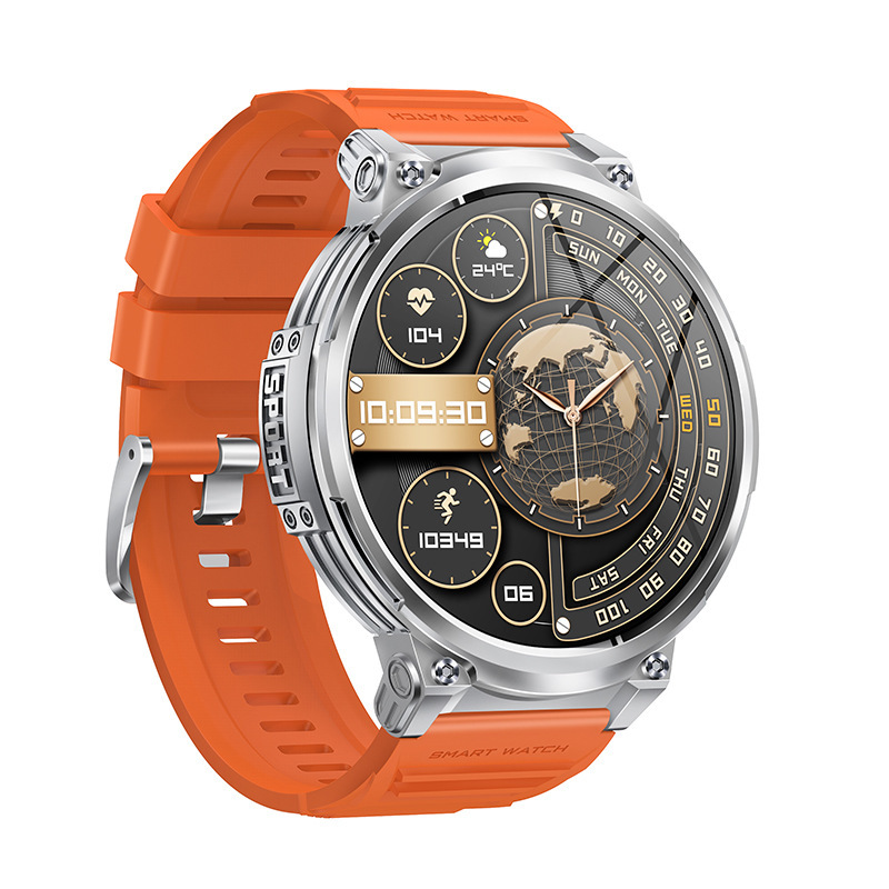 New K66 smartwatch Bluetooth call flashlight 1.85-inch IPS heart rate, blood pressure, blood oxygen multi-sport watch Item Picture