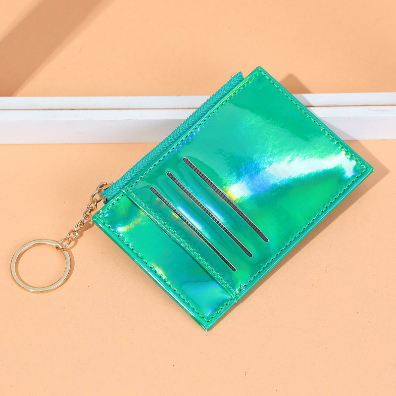 Factory supplies new Korean-style women's card case, card holder, laser sequined multi-slot coin purse, gift customization LOGO Application Scenario