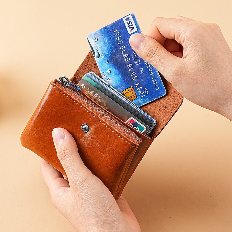 2025 Summer new stylish, compact and retro coin purse, double-layer wallet, card, earphone storage bag for export wholesale Specification drawing