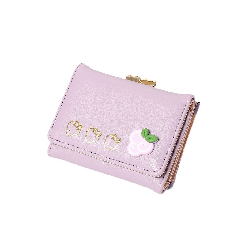 New short folding card case for women, high-end student card case, all-in-one coin purse, wholesale for women Item Picture
