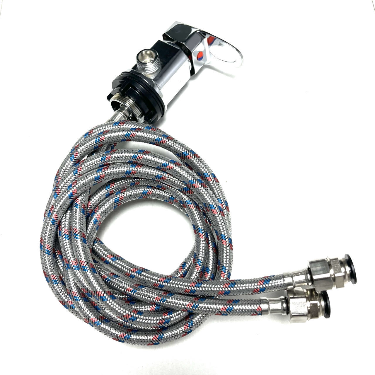 Hair washing bed faucet, RV camping vehicle shower mixer faucet outlet 1/2, with 1500mm pusher details Picture