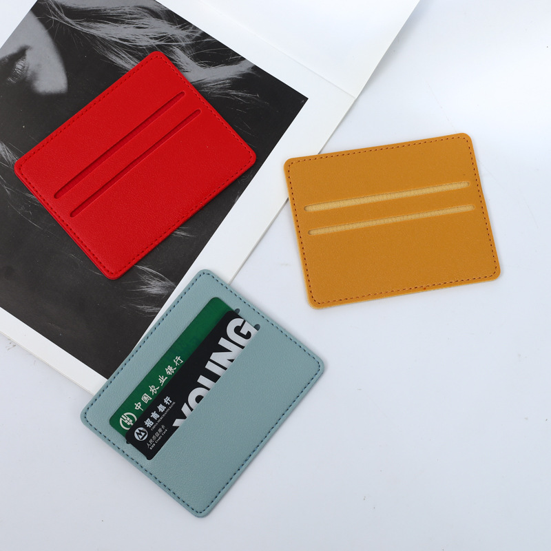 Credit card, ID photo, card case, wholesale leather loose change, card holder, pu mini lightweight business card holder full figure