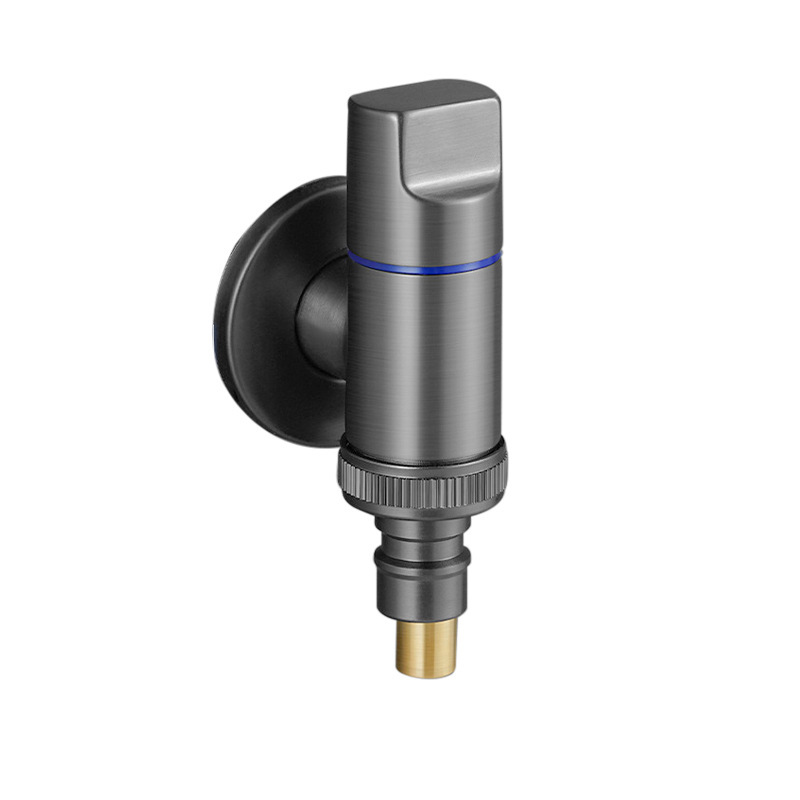 Special faucet for gun dust washing machine, mini for small space, 4-6 points universal explosion-proof de-pipe stop water T-type Angle valve Item Picture