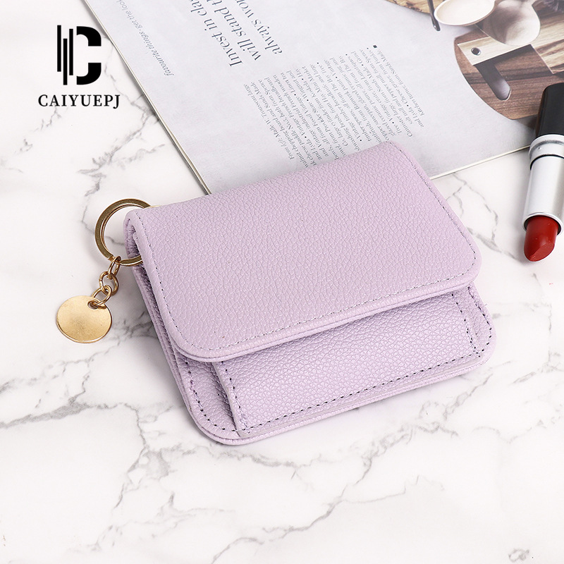Mini coin purse for women, high-end, solid color, versatile, cross-border trade small wallet, lightweight polyester, source factory Application Scenario