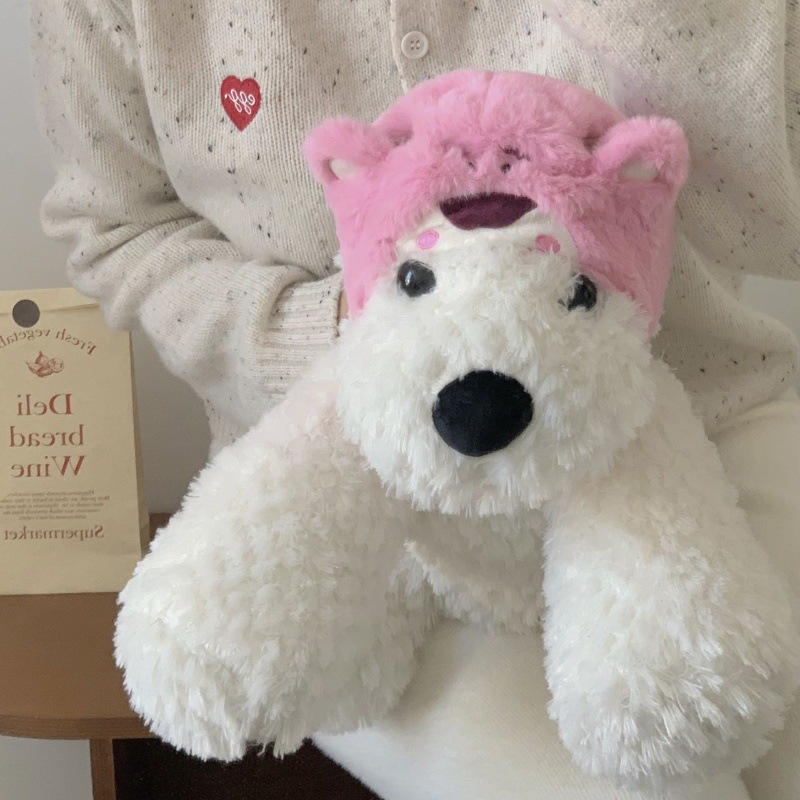 Hot water bag rechargeable hand warmer 2023 New style Cute West Highland plush doll, girls can step in to keep warm in winter Specification drawing